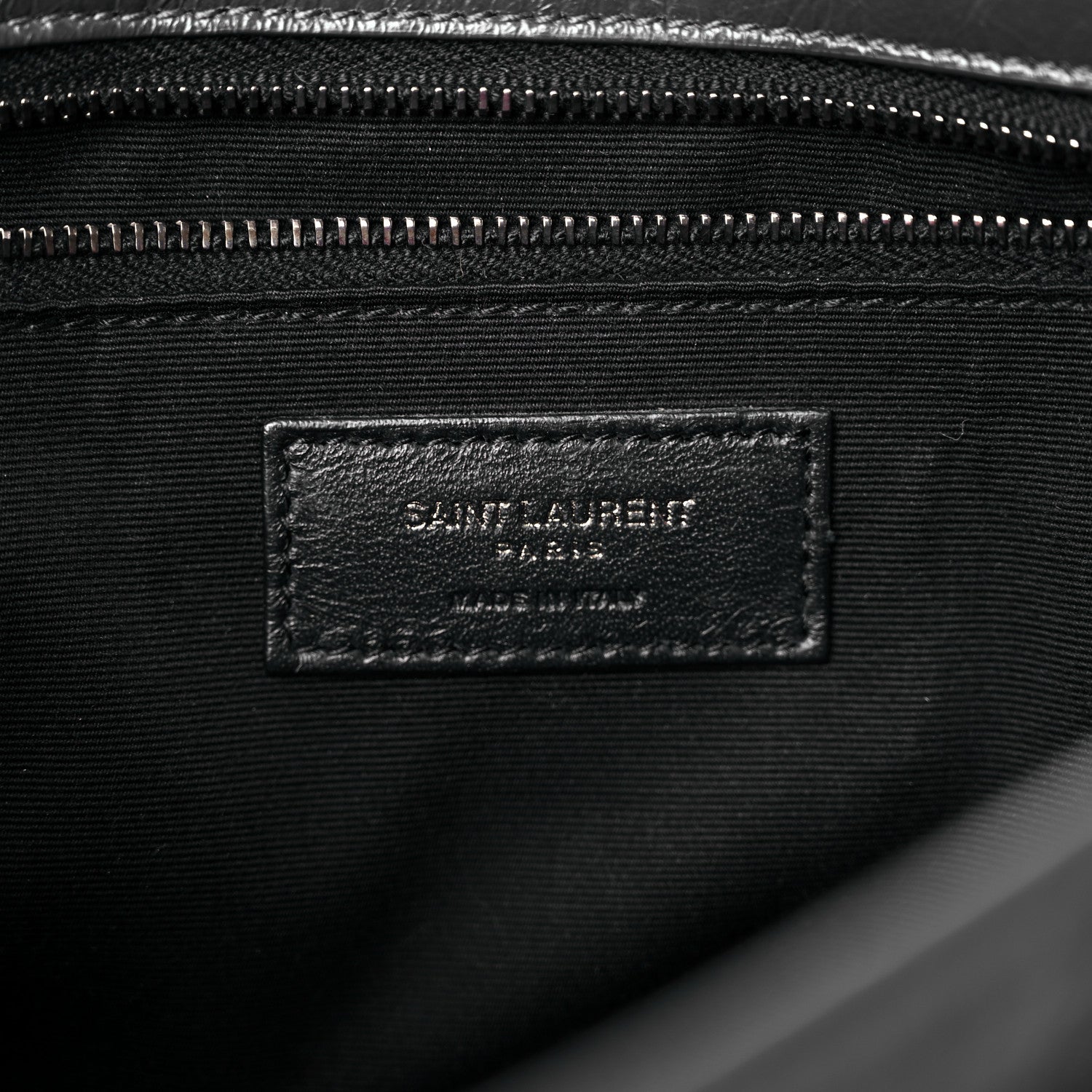 Saint Laurent Crinkled Calfskin Matelasse Monogram Medium Niki Chain Satchel Storm 6 of 10