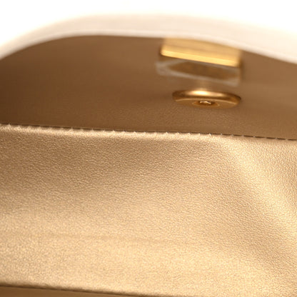 Chanel Lambskin Quilted Mini Rectangular Pearl Crush Flap White 4 of 9