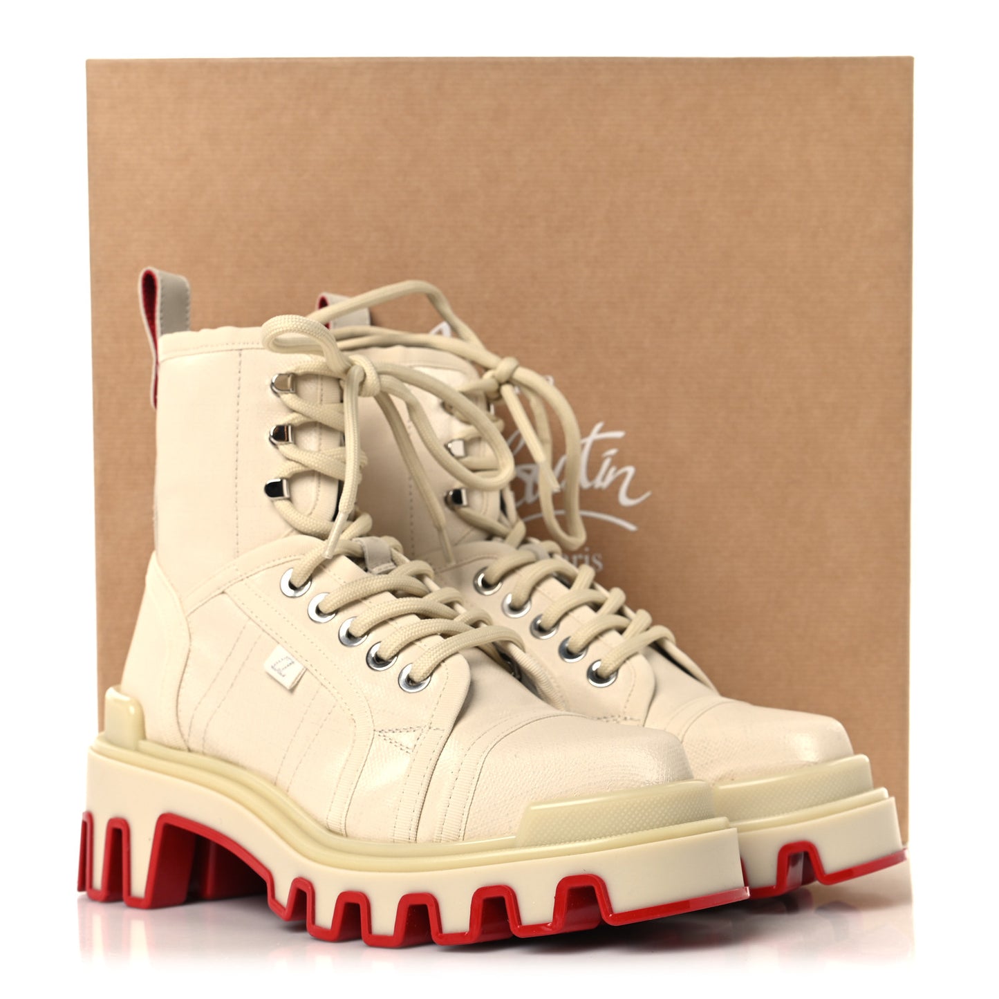Toile Enduite Calfskin Womens Panaroot Dune Donna Flat Boots 36.5 Natural