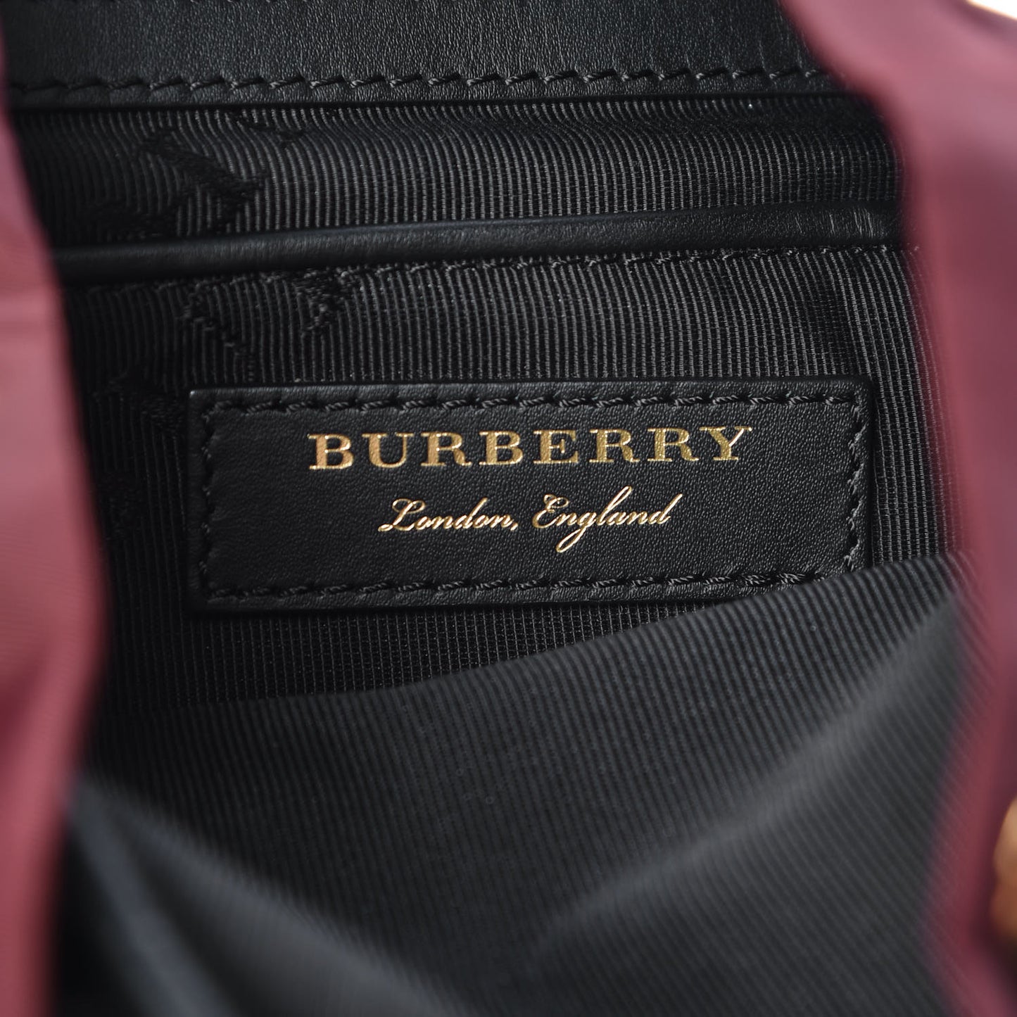 Nylon Medium Rucksack Backpack Burgundy Red