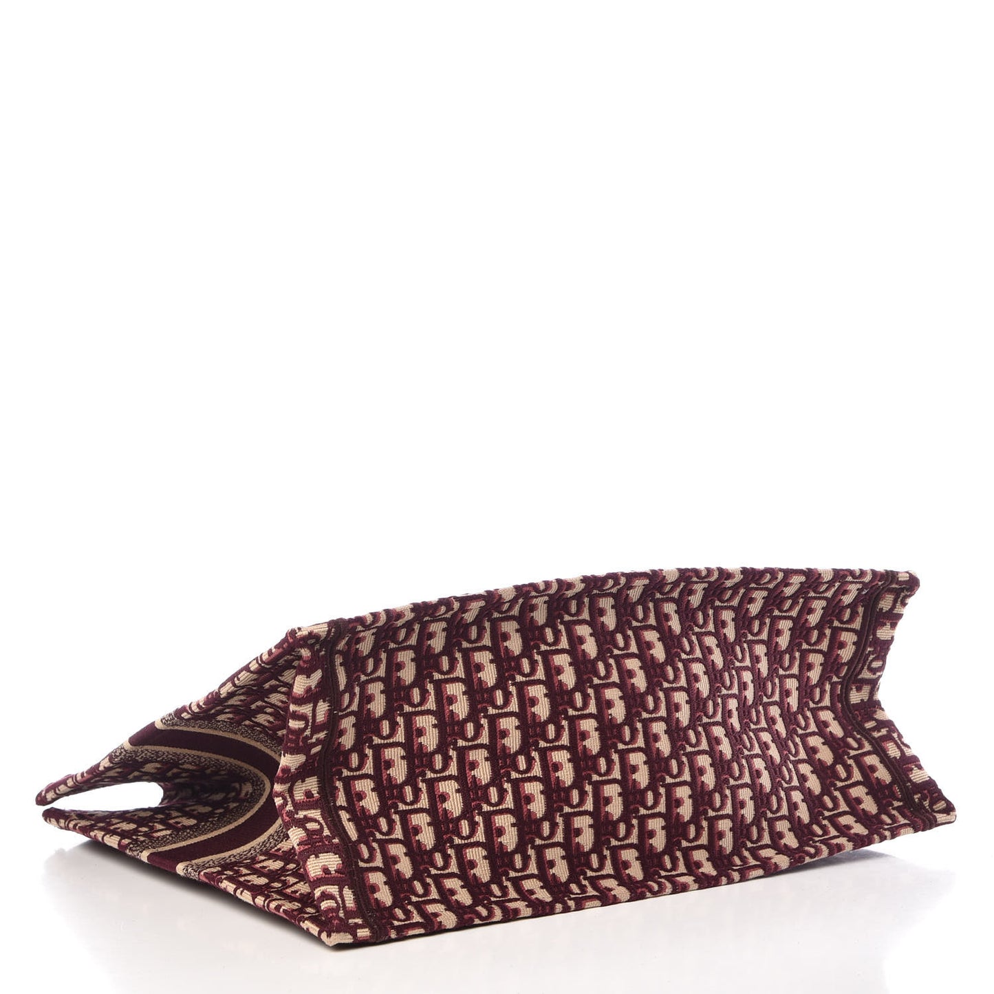 Oblique Large Book Tote Burgundy Multicolor