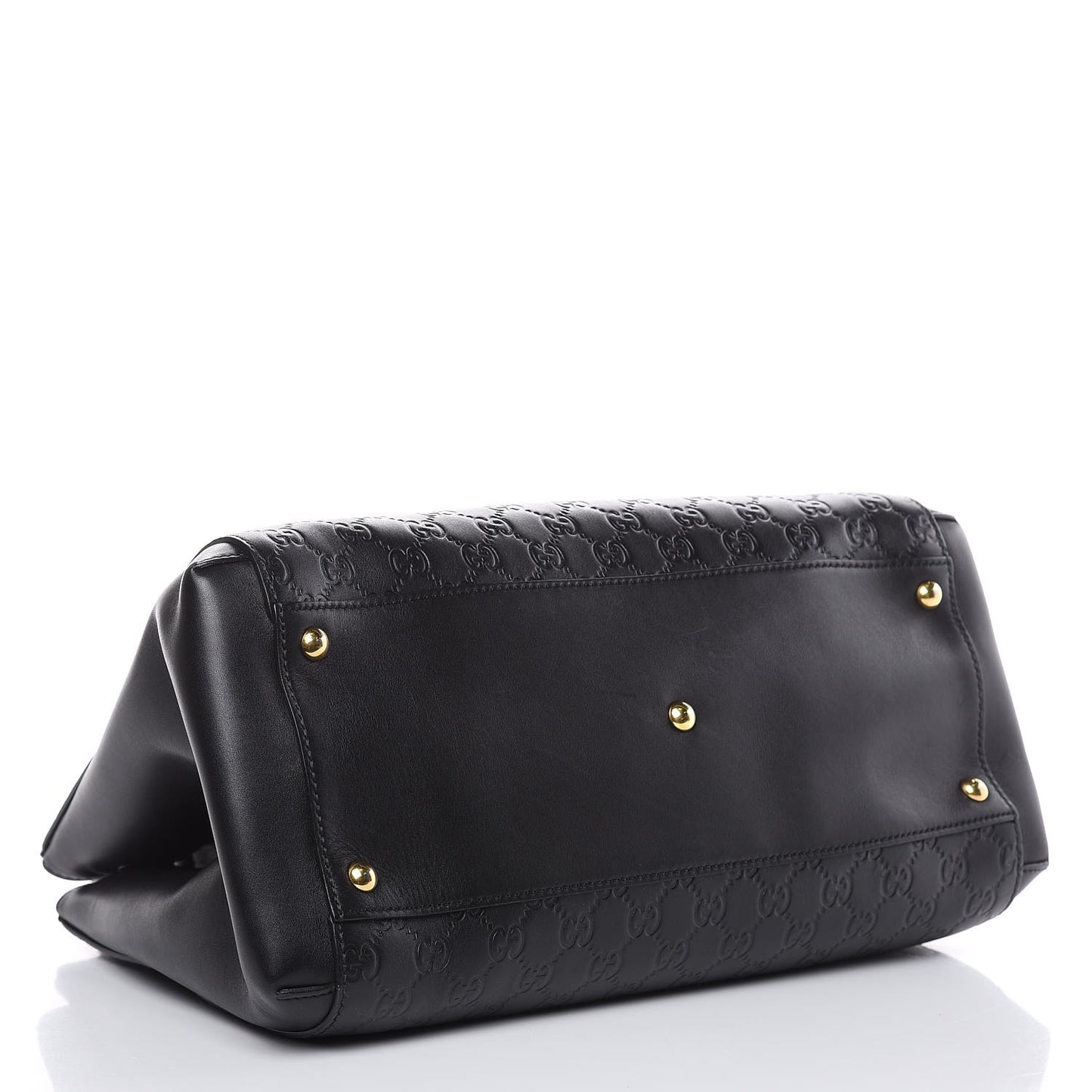 Soft Guccissima Signature Top Handle Tote Bag Black