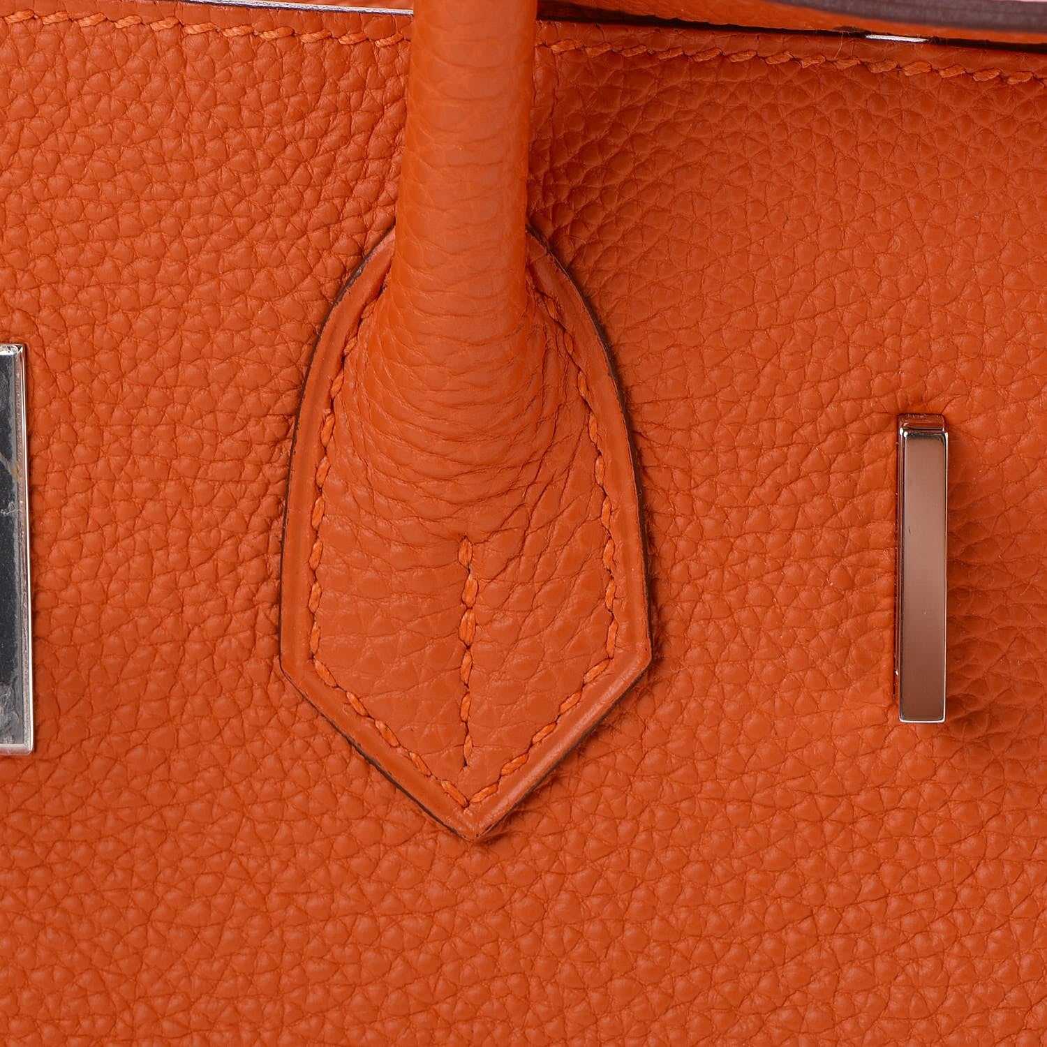 Hermes Togo Birkin 30 Orange 19 of 31