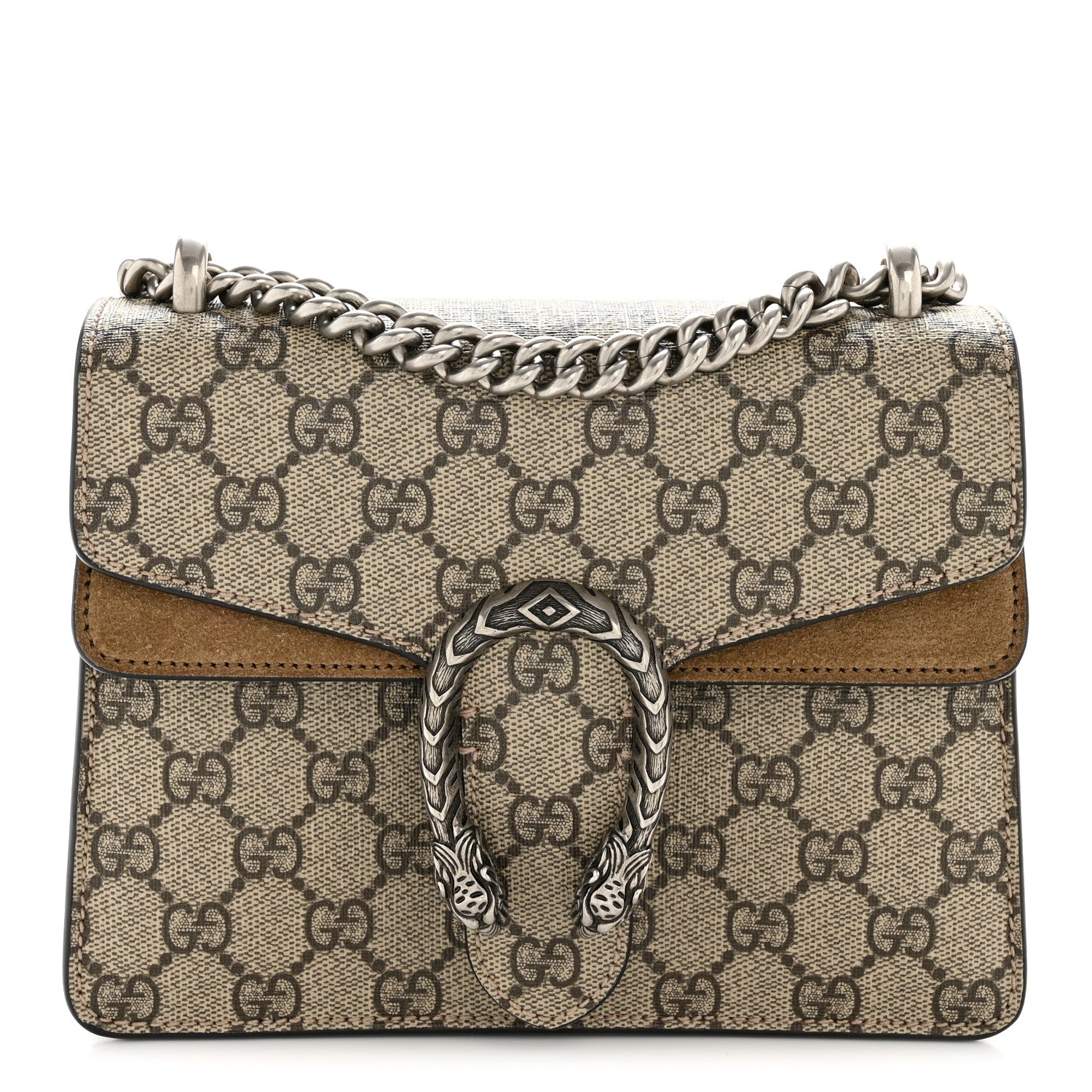Gucci GG Supreme Monogram Mini Dionysus Shoulder Bag Taupe 1 of 12