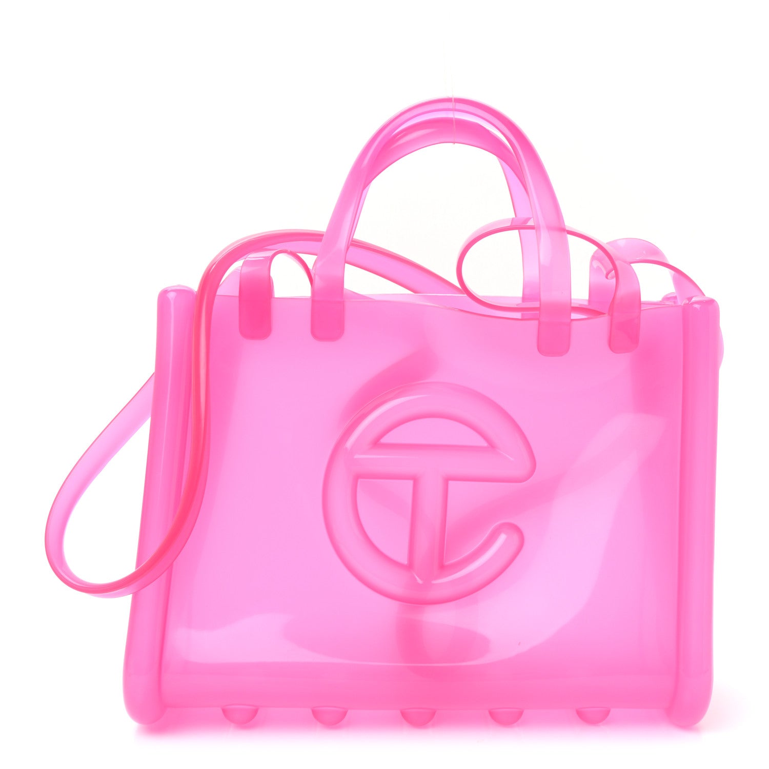 Telfar x MELISSA Jelly Medium Shopping Bag Clear Pink 1815445
