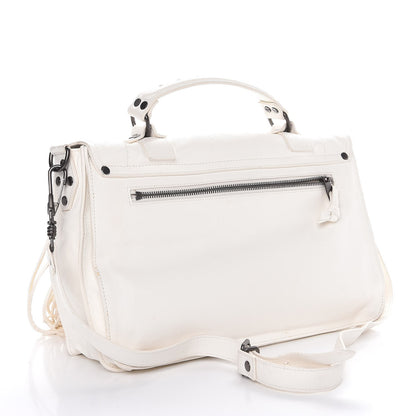 Proenza Schouler Lambskin Fringe Medium PS1 Satchel White 3 of 8