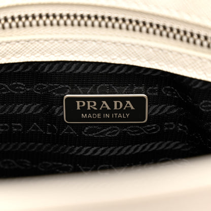 Prada Saffiano Lux Micro Galleria Shoulder Bag White 6 of 10