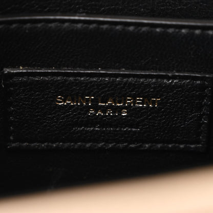 Saint Laurent Grain de Poudre Medium Classic Monogram Cassandra Top Handle Dark Beige 7 of 14