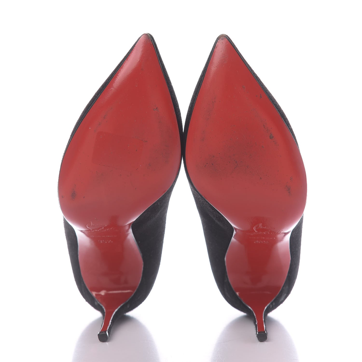 Christian Louboutin Veau Velours Pigalle Follies 100 Pumps 35.5 Black 6 of 12