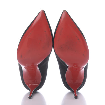 Christian Louboutin Veau Velours Pigalle Follies 100 Pumps 35.5 Black 6 of 12
