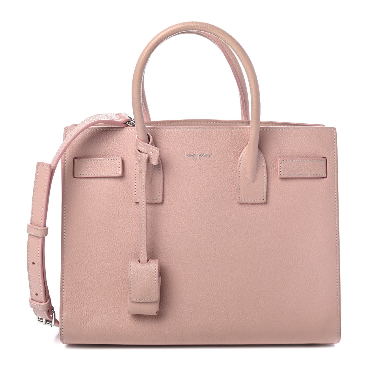 Grained Calfskin Baby Sac De Jour Antique Rose