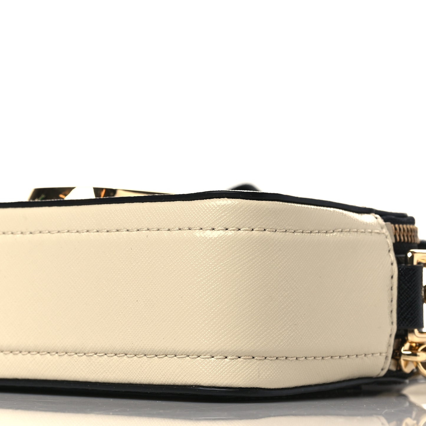 Saffiano Small Snapshot Camera Bag Cloud White Multicolor