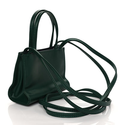 Telfar Vegan Leather Small Shopping Bag Dark Olive 3 of 10