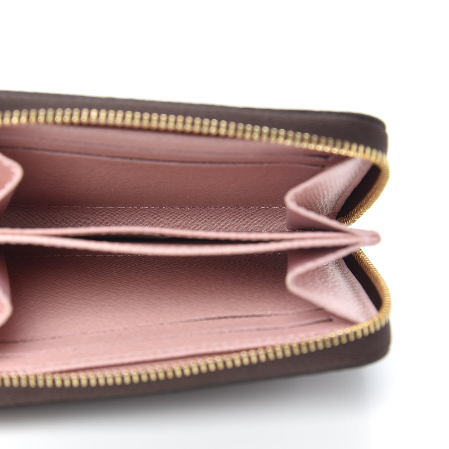 Louis Vuitton Damier Ebene Zippy Coin Purse Rose Ballerine 5 of 7