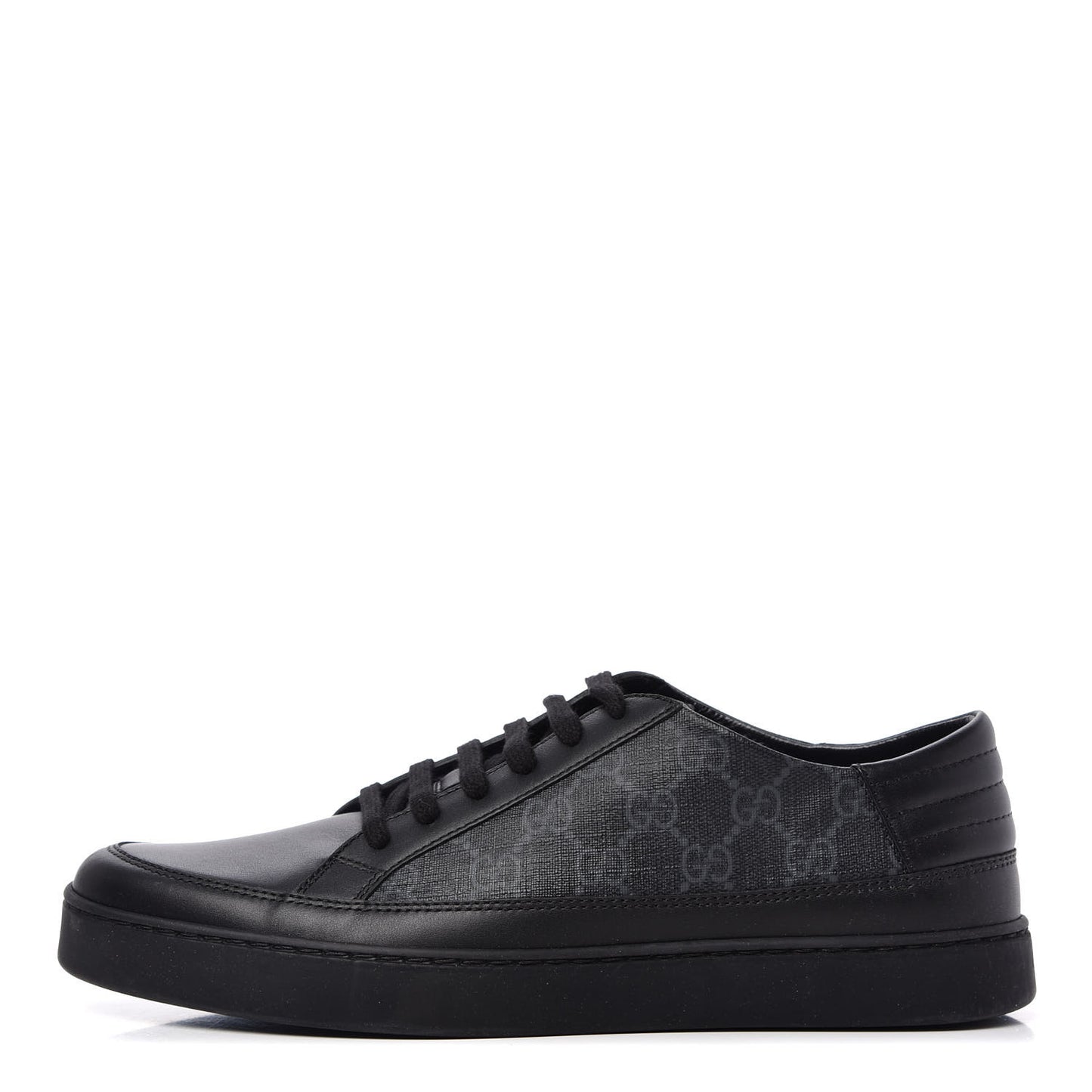 GG Supreme Monogram Mens Low Top Sneakers 8.5 Black