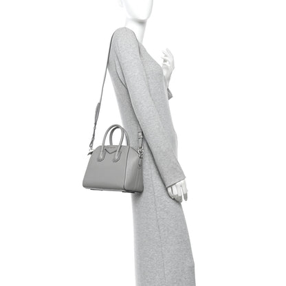 Givenchy Sugar Goatskin Mini Antigona Pearl Grey 2 of 16