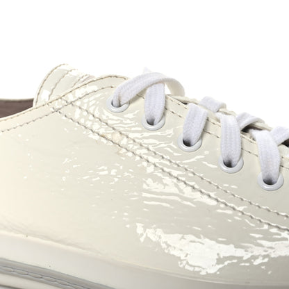 Miu Miu Naplak Crystal Low Top Sneakers 38 Bianco 9 of 10