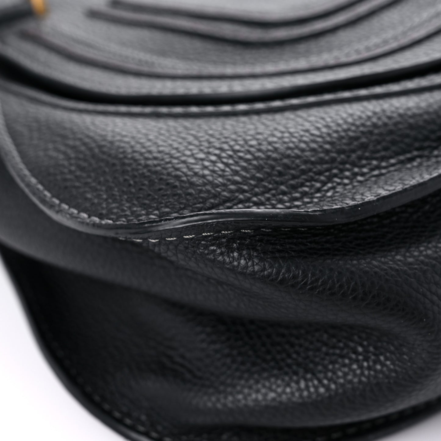 Calfskin Small Marcie Satchel Black
