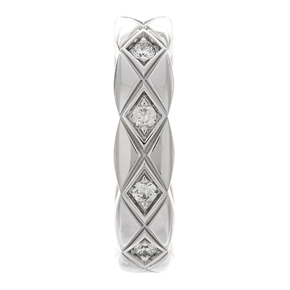 Chanel 18K White Gold Diamond Coco Crush Single Ear Cuff Earring 1 of 3