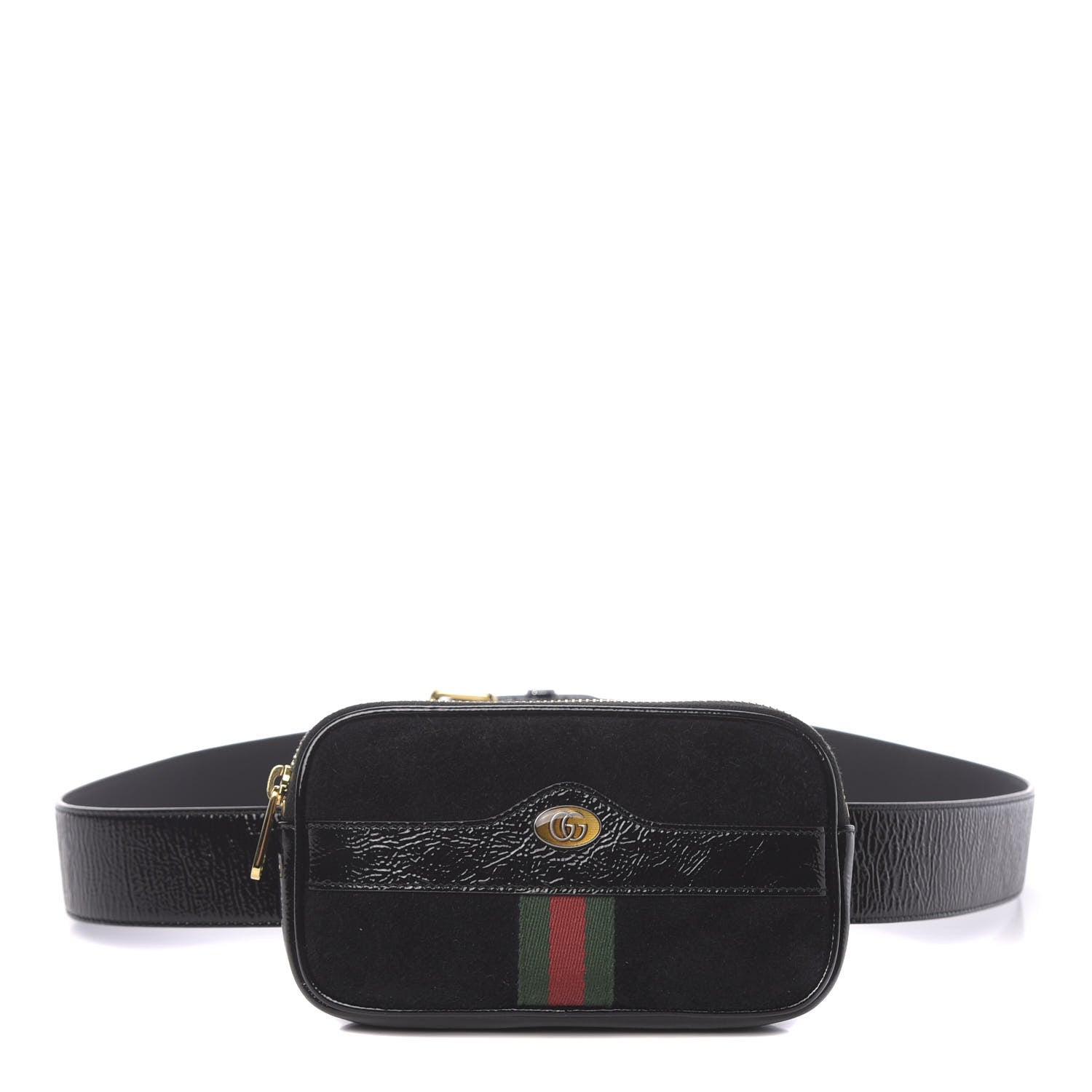 Gucci Suede Patent Ophidia Belted iPhone Case 95 38 Black 1 of 10