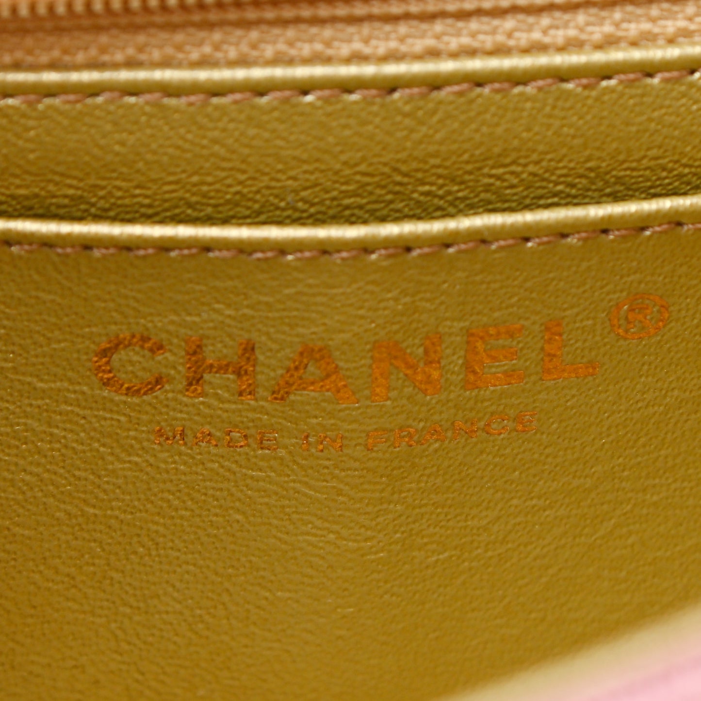 Metallic Goatskin Quilted Mini 2.55 Reissue Flap Multicolor