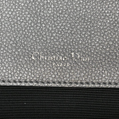 Christian Dior Metallic Grained Calfskin Diorama Satchel Silver 6 of 12