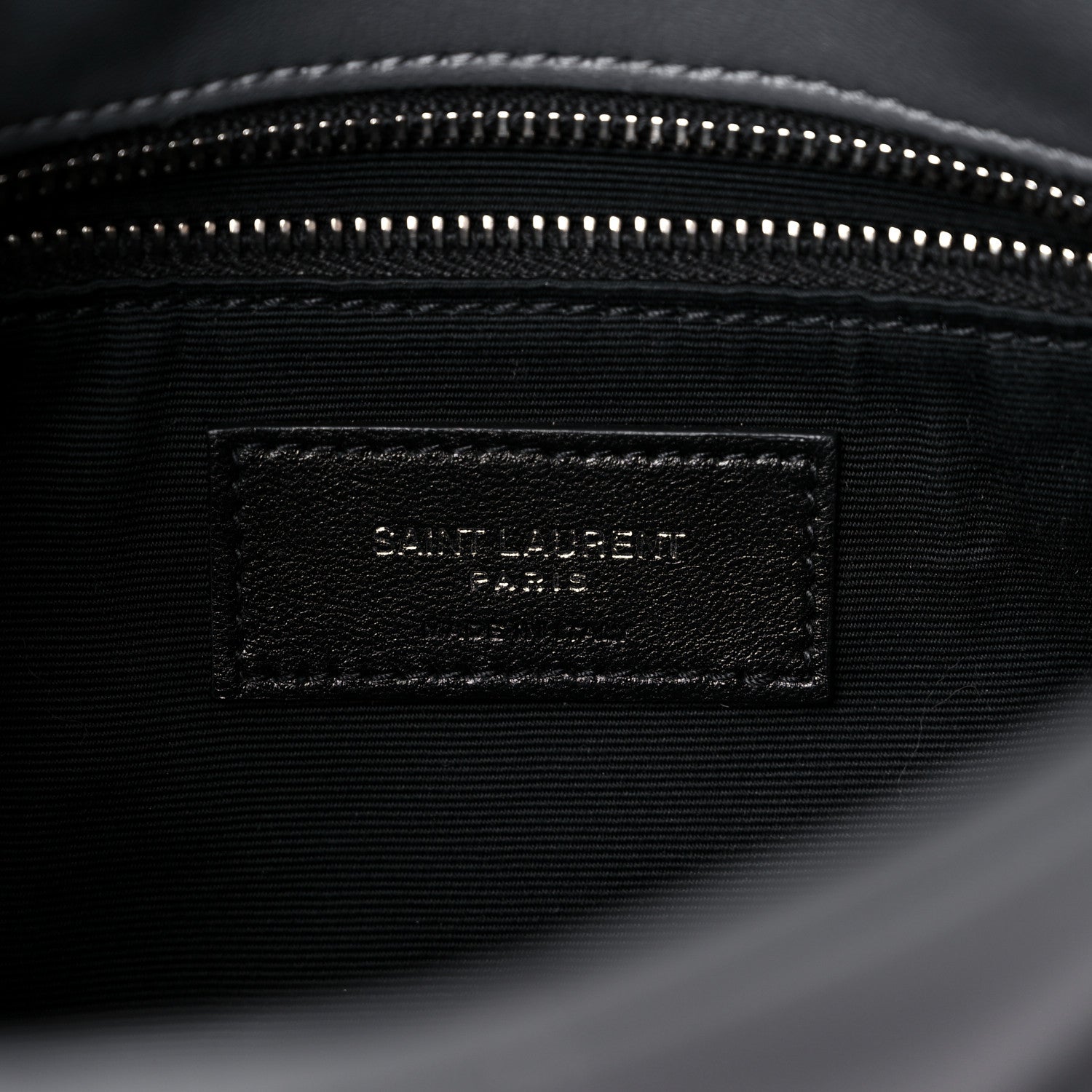 Saint Laurent Lambskin Quilted Toy Loulou Puffer Monogram Chain Satchel Storm 6 of 15