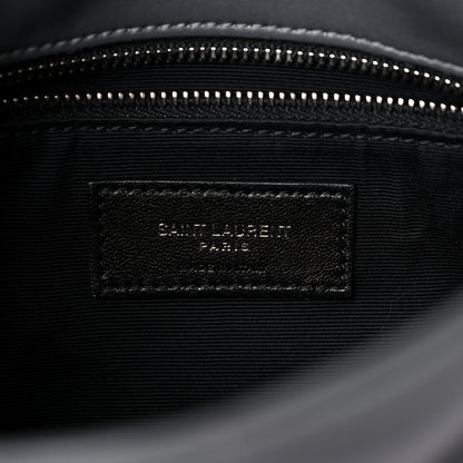 Saint Laurent Lambskin Quilted Toy Loulou Puffer Monogram Chain Satchel Storm 6 of 15