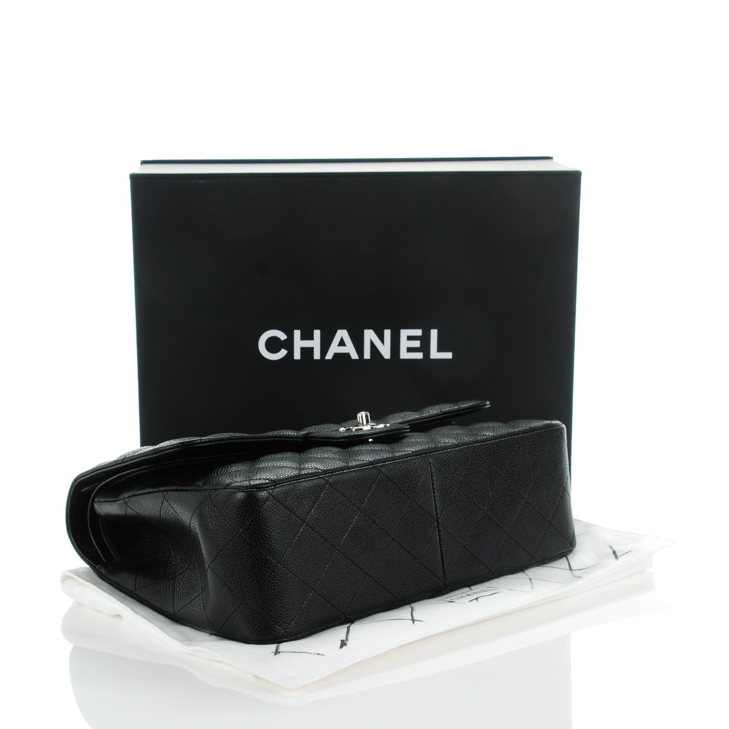 Chanel Caviar Quilted Jumbo Double Flap Black 4 of 8