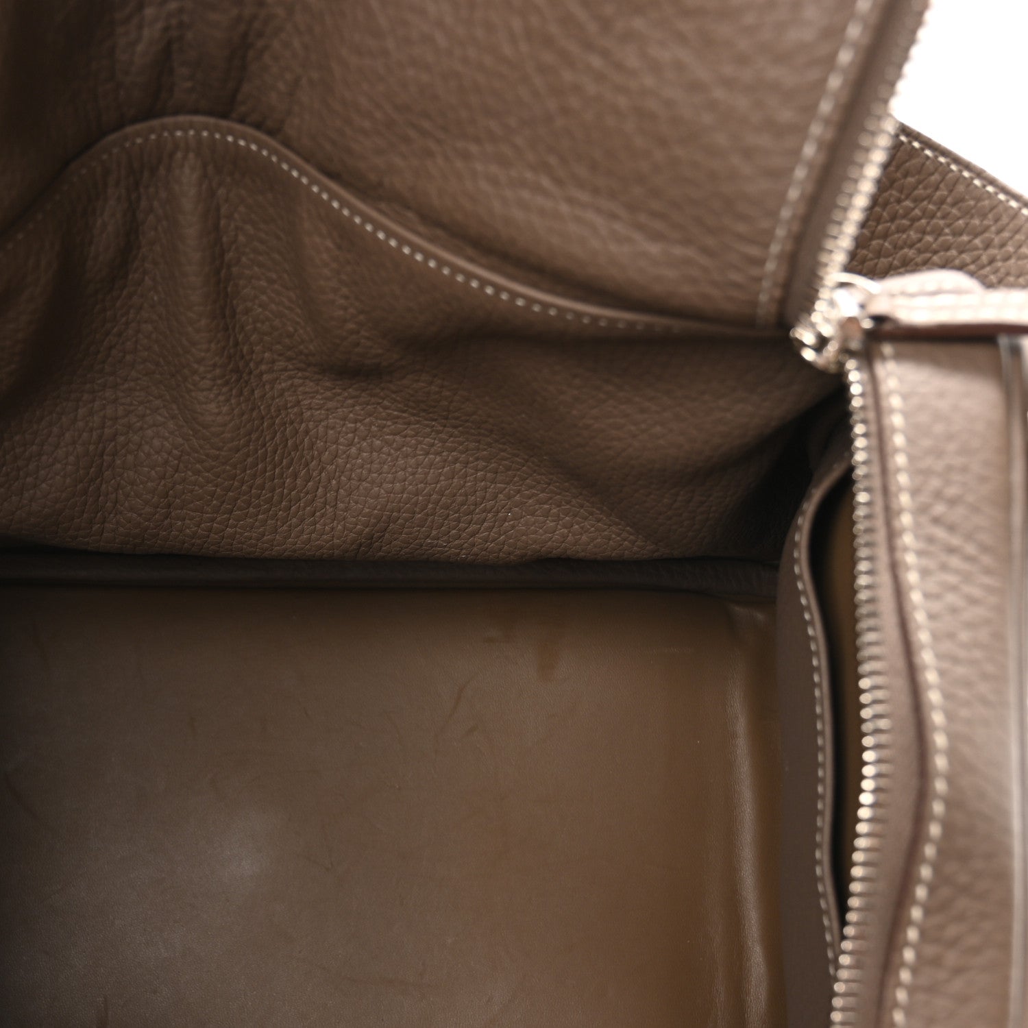 Hermes Taurillon Clemence Lindy 34 Etoupe 5 of 10