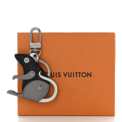 Louis Vuitton Calfskin Monogram Eclipse Rat Bag Charm Key Holder 4 of 4