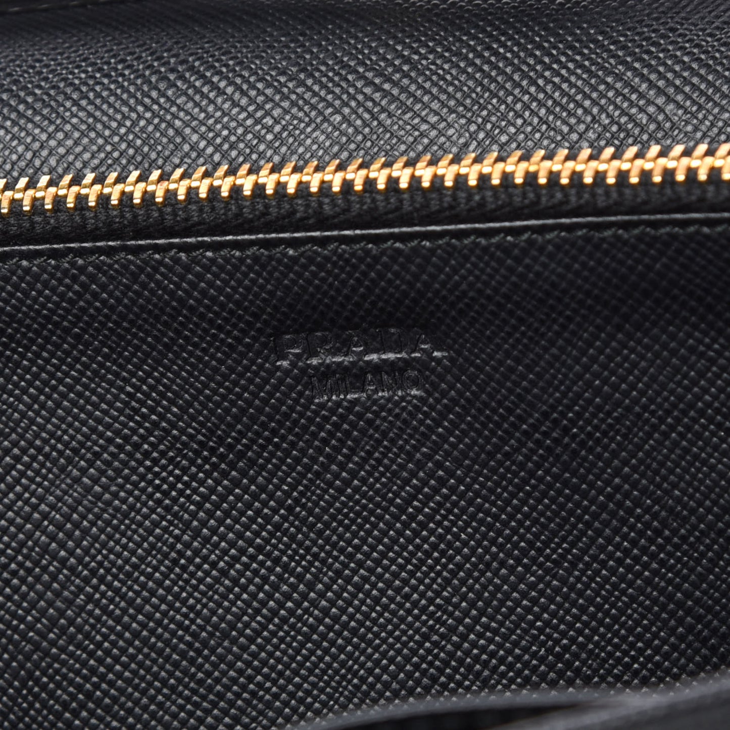 Saffiano Metal Flap Wallet With Strap Black