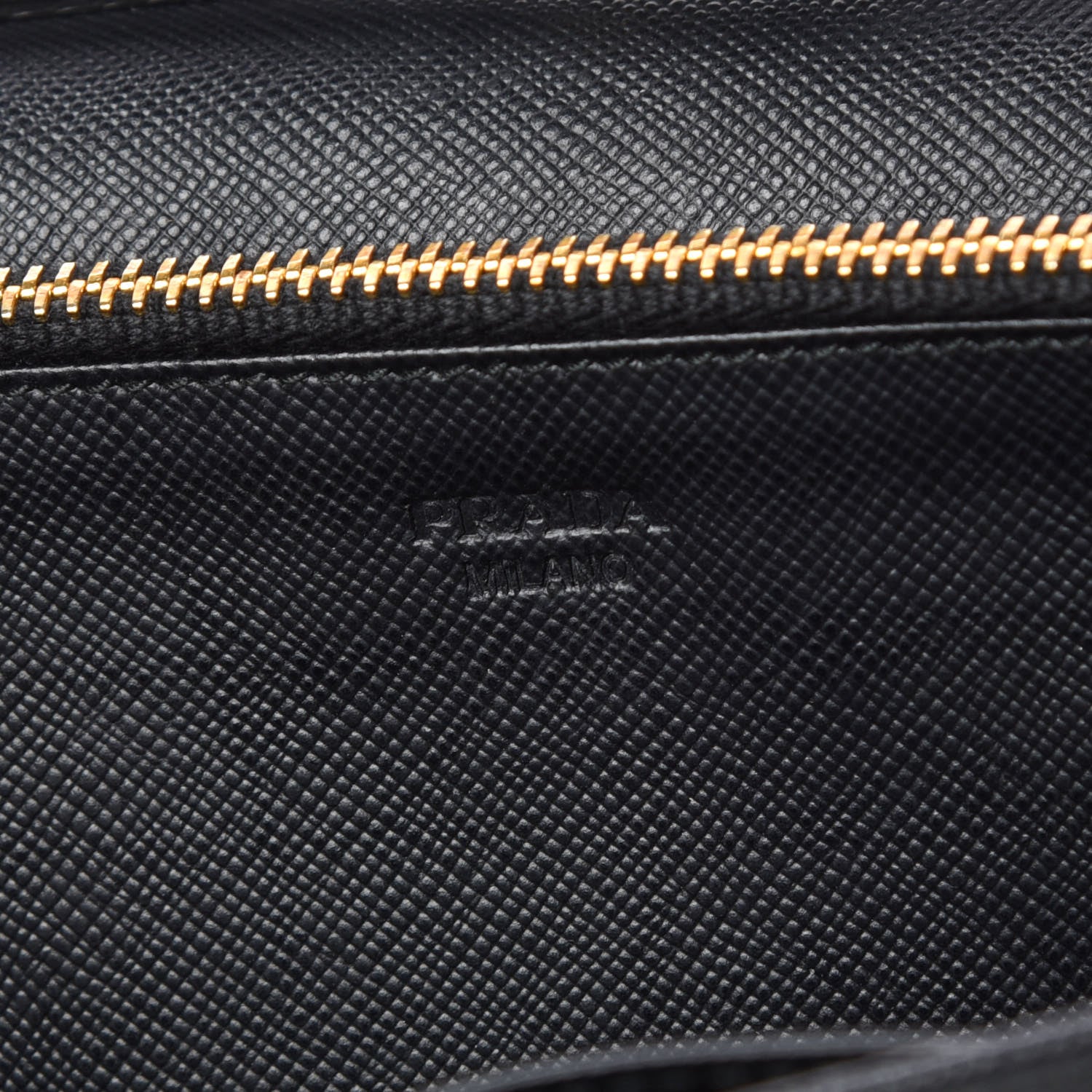Prada Saffiano Metal Flap Wallet With Strap Black 6 of 10