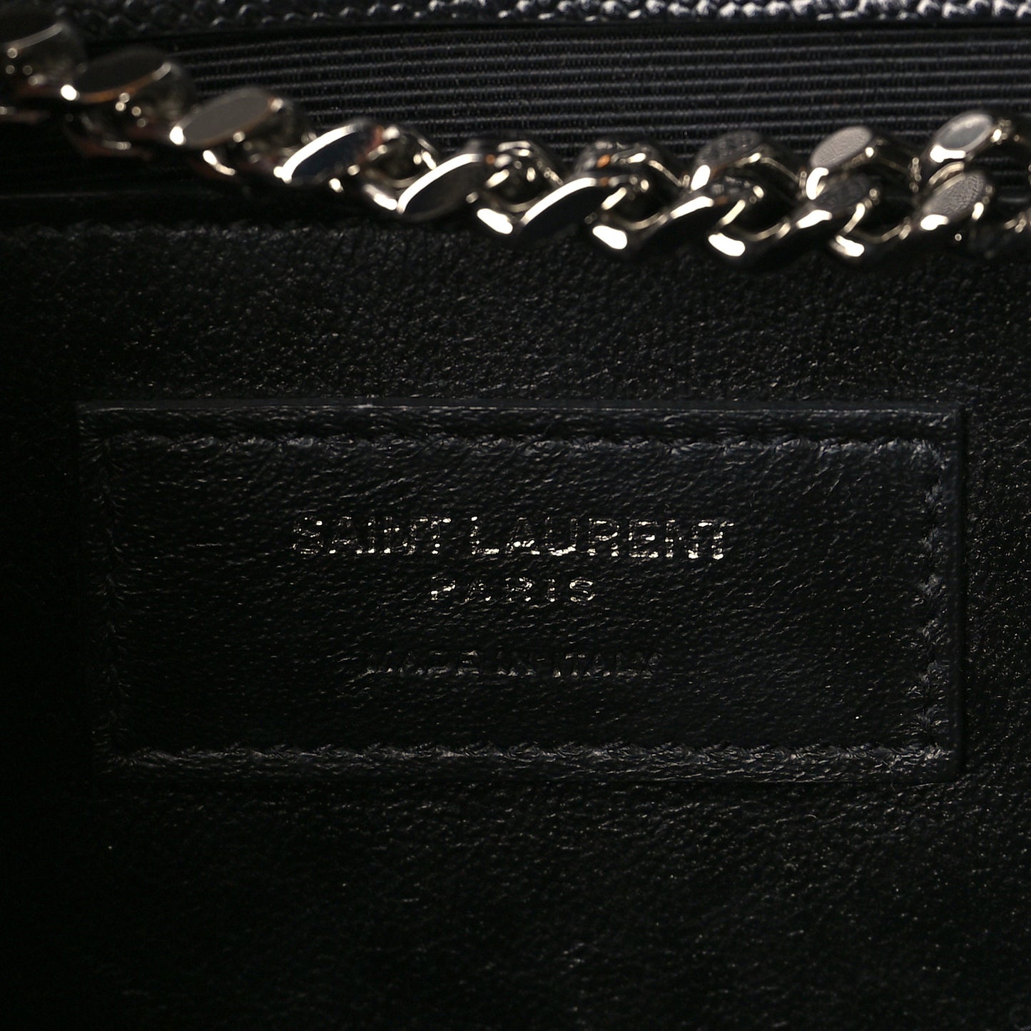 Grain De Poudre Medium Classic Monogram Kate Satchel Black