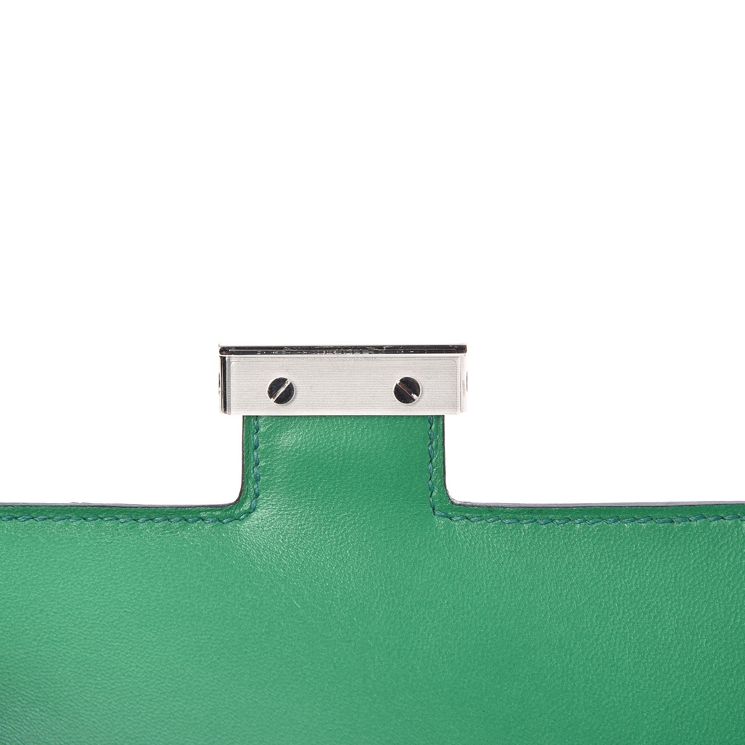 Hermes Epsom Enamel Constance 18 Bleu Paon Menthe 16 of 17