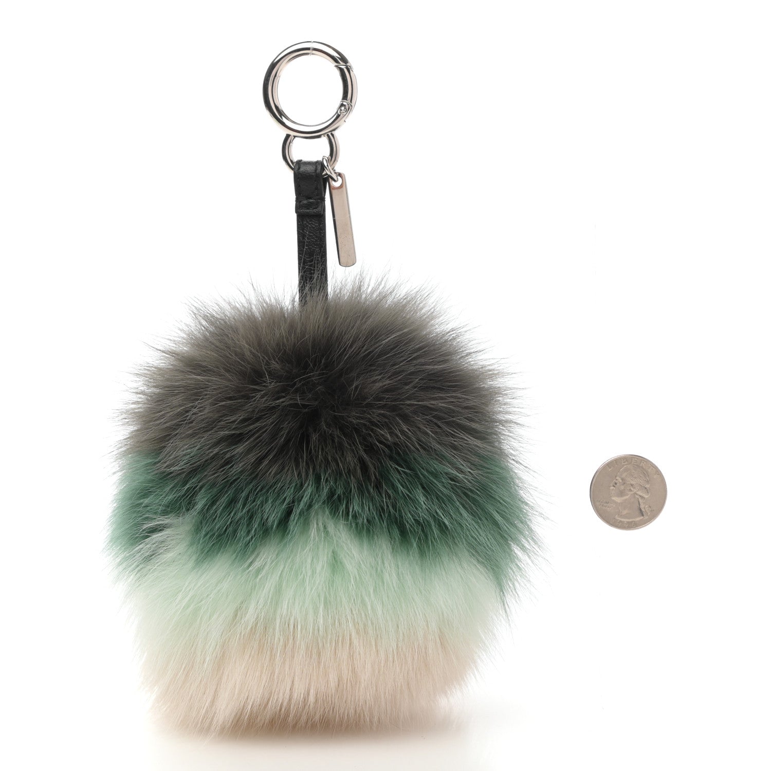 Fendi Fox Fur Pom Pom Bag Charm Multicolor 2 of 4