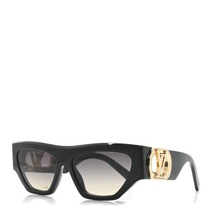 Louis Vuitton Acetate LV Link Square Sunglasses Z1661W Black 1 of 7