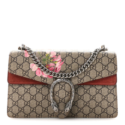 Gucci GG Supreme Monogram Blooms Small Dionysus Shoulder Bag Beige Multicolor Dry Rose 1 of 10