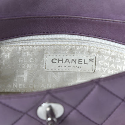 Chanel Lambskin Quilted Small Single Flap Bag Purple 8 of 13