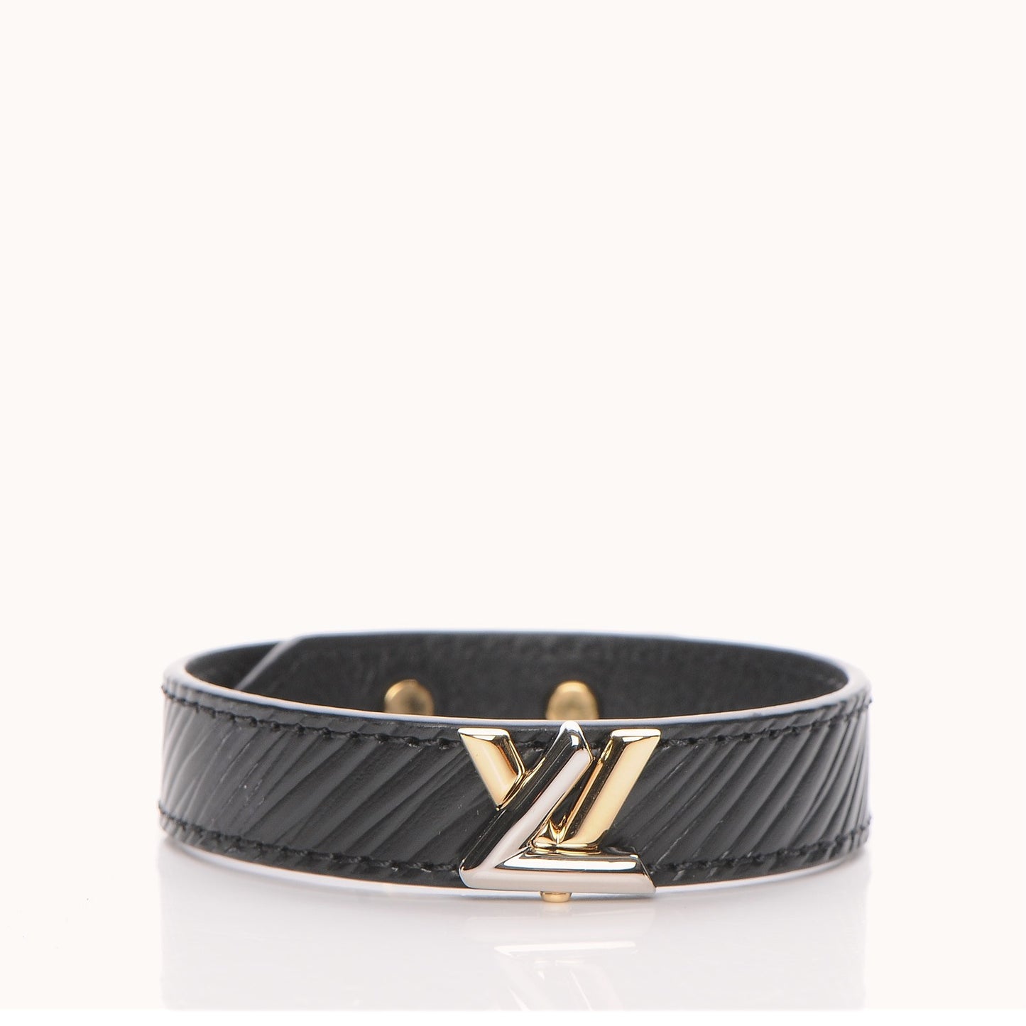 Epi Twist It Bracelet 17 Black