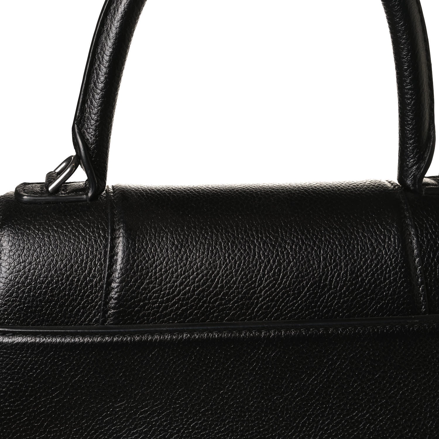 Balenciaga Grained Calfskin Small Hourglass Top Handle Bag Black 12 of 14