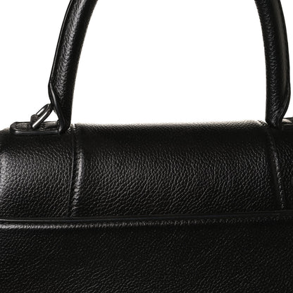 Balenciaga Grained Calfskin Small Hourglass Top Handle Bag Black 12 of 14