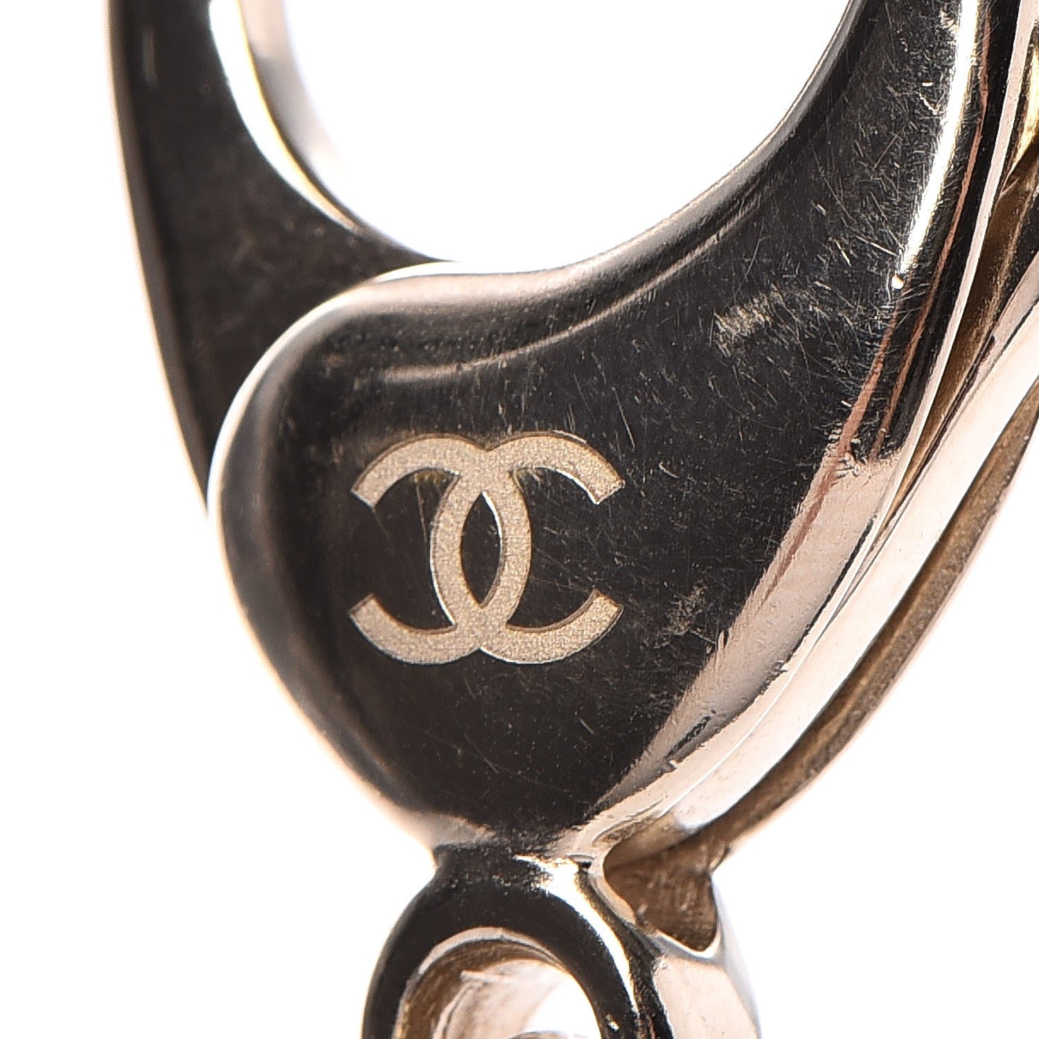 Chanel Hoop Cuba CC Key Chain Gold 3 of 3