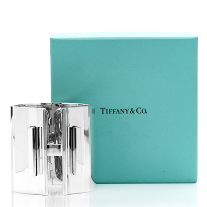 Tiffany Sterling Silver Wide T Bar Hinged Cuff Bracelet 4 of 4