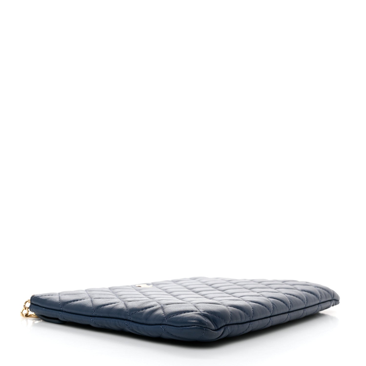 Chanel Lambskin Quilted Medium Cuba Cosmetic Case Navy 4 of 7
