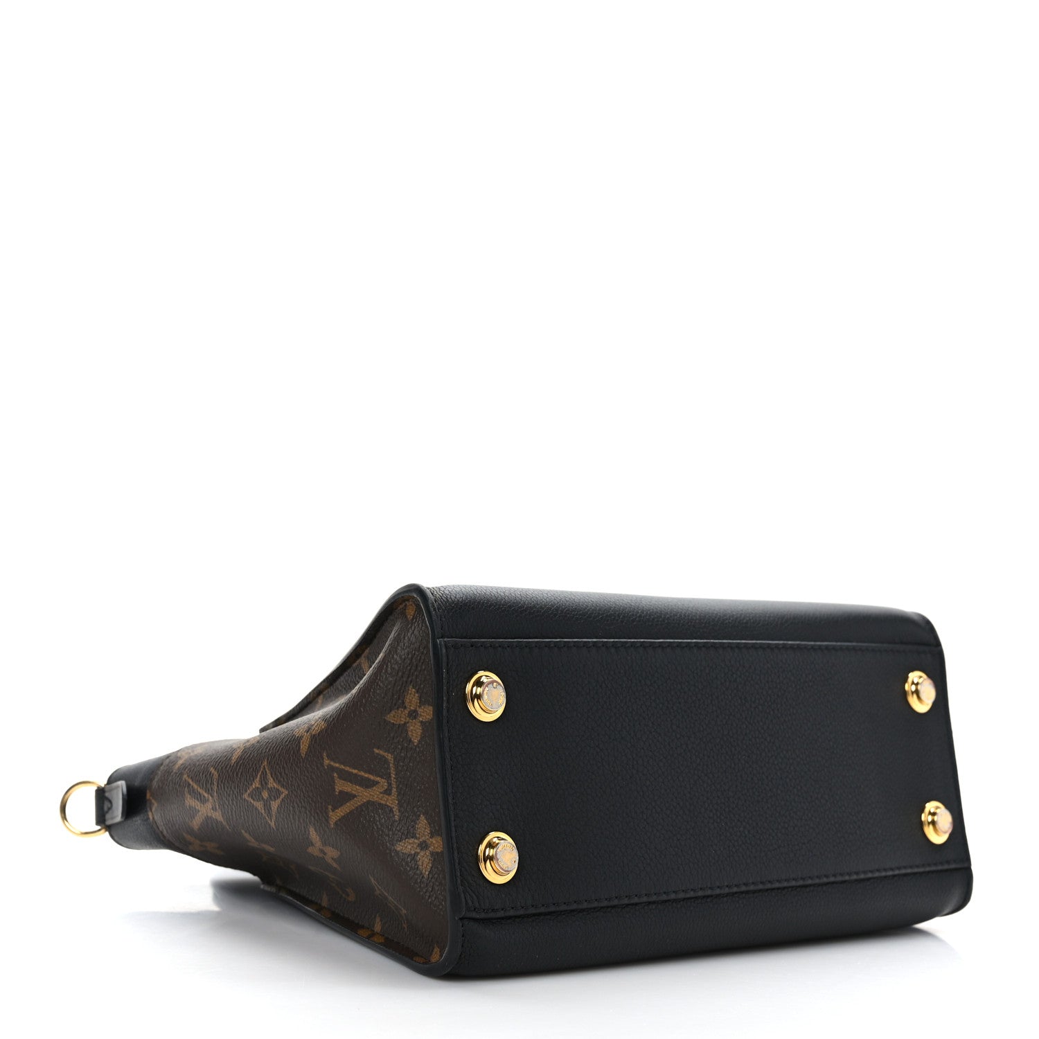 Louis Vuitton Calfskin Monogram On My Side PM Black 4 of 8