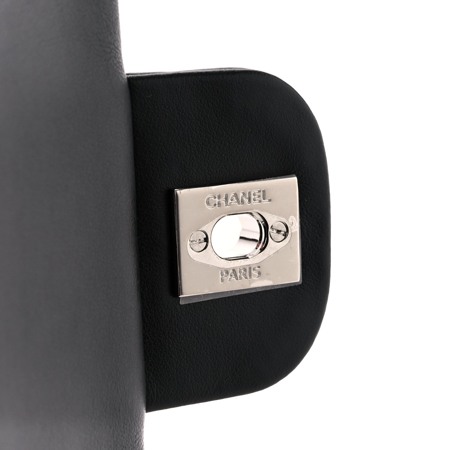 Chanel Calfskin Quilted CC Uniform Flap Belt Bag Black 8 of 12
