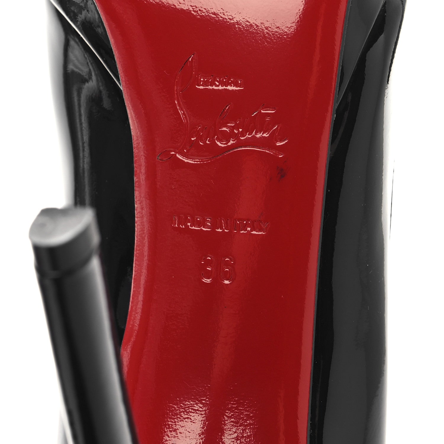 Christian Louboutin Patent Pigalle Plato 120 Pumps 36 Black 7 of 8
