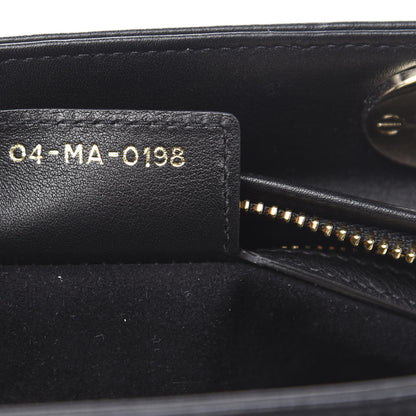Christian Dior Smooth Calfskin Embroidered Beaded Floral Medium Lady Dior Black Multicolor 7 of 12