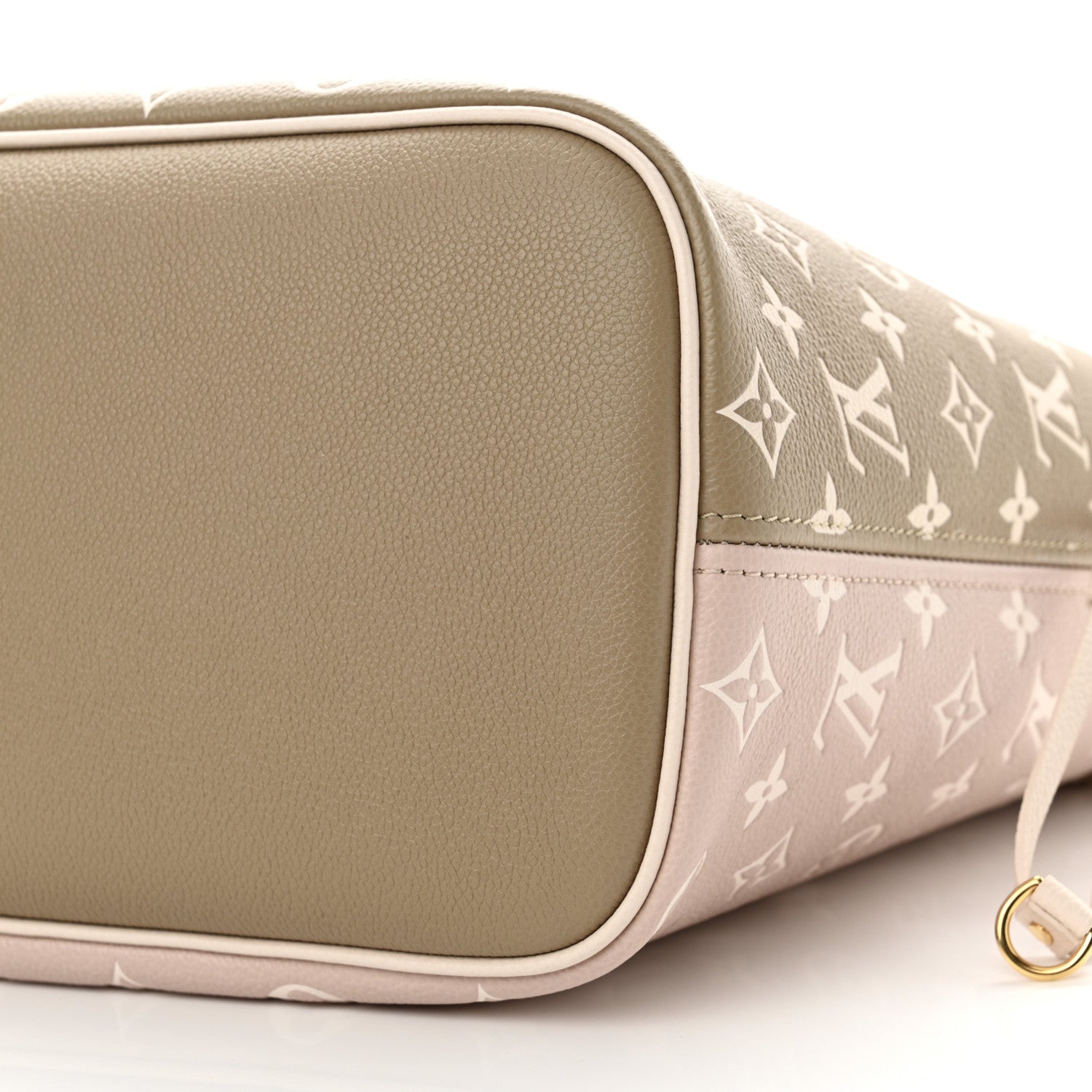 Louis Vuitton Empreinte Monogram Spring In The City Neverfull MM Kaki Beige Cream 10 of 10